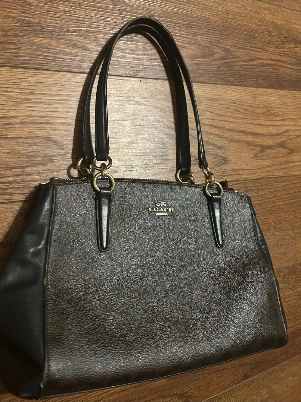 Coach Christie Carryall Black Shoulder Bag small